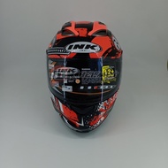TX00IG Helm Full Face INK Stealth Motif Baru Samurai Double Visor