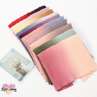 Love2dung Rainbow Shawl Full Pleated Wrinkle / Two Tone Tudung READY STOCK
