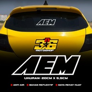 AEM CUTTING MOTORCYCLE CAR STICKER | MOTORCYCLE HELMET STICKER 3n6