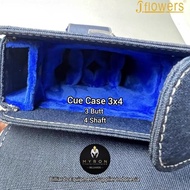 Promo / Terlaris Jflowers Cue Case JF0056~Tas Billiard Jflowers 3x4~3 Butt+4 Shaft Terbaik