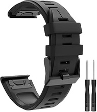 26mm Width Strap for Garmin Fenix 7X 6X 5X,Quick Fit Watch Strap Compatible with Garmin Fenix 6X pro/5X Plus/Fenix 3