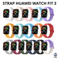 STRAP SILICONE TALI HUAWEI WATCH FIT 3 2024 SOFT SILIKON SILICON RUBBER WRISTBAND TALI JAM SMART WAT