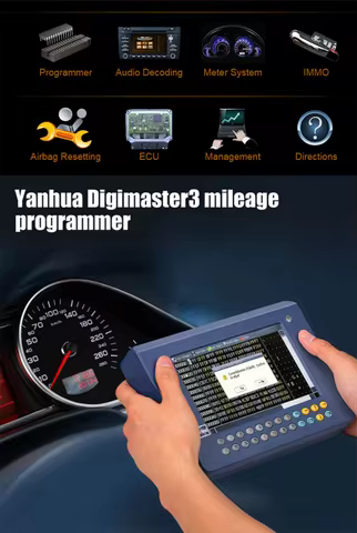 yan-hua Digimaster 3 mileage programmer audio decoding airbag resetting 980 Tokens odometer ad-just-
