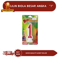 LILIN LARGE VIOLIN CANDLE NUMBER 1 - BIRTHDAY CANDLE