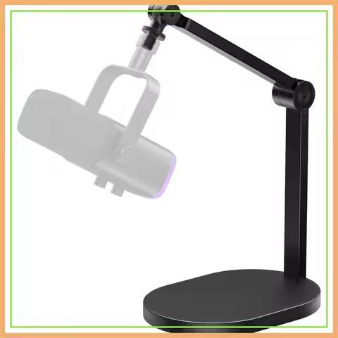 Studio Mic Arm Desk Mount, Max Load 2.64 lb, Adjustable Microphone Stand for Blue Yeti HyperX QuadCa