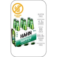 Hahn SuperDry GF Lager (Low Carb &amp; Gluten-Free) - 06 x 330ml - BBD Sept 2024