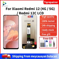 [Tqrepairer ]Original For Xiaomi Redmi 12 4G / 5G/ Redmi 12C LCD DIsplay Touch Screen Digitizer Asse