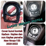 Cover Tutup Kunci kontak karbon Yamaha New Nmax-55 2020-2022 Karbon Best Quality