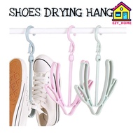 Multi-Purpose Double Hook Hanger Shoes Drying Hanger Rack Shoes Drying 360 Degrees Rotatable