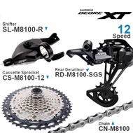 SHIMANO DEORE XT M8100 Groupset 1x12 Speed M8100 Shifter Lever Rear Derailleur 10-45T 10-51T Cassett