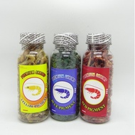 Premium Dried Shrimp Plus CAROPHYLL RED YELLOW BLUEpigmen for CHANNA ARWANA LOUHAN fish and Predator