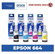 หมึกแท้ 100% Epson T664 ราคาถูก หมึกเติม Epson 664 for L110 L120 L1300 L310 L210 L220 L360 L365