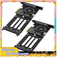 【D&F】PCIe 5.0 X4 to E1. S/E3. S(EDSFF Gen-Z) SSD Adapter Card with Integrated Cooling Fan for Deskto