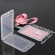 Transparent ID card holder ic card holder bus card student ID plastic cards cover card holder