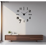 [brightbiu] 2D 3D Large Acrylic Mirror Wall Clo Stiers DIY Frameless Quartz Clo for Living Room TV B