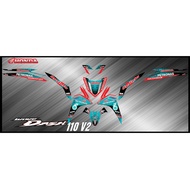 STICKER STRIPE honda wave dash 110 v2 PETRONAS