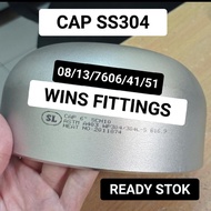 CAP SS 304 SCH 10 1/2" DOP LAS WELD sch10 SS304 ASTM A403 stainless 304L B16.9 END CAP PIPE CAP DN15