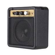 TECHCHIP Mini Guitar Amplifier Amp Speaker 5W with 6.35mm Input 1/4 Inch Headphone Output Supports V