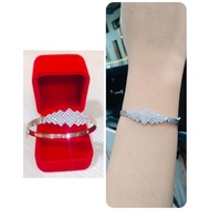 PUTIH Bangkok PERMTA SILVER935 BRACELET/ORIGINAL WHITE GOLD PLATED SILVER DECORATION/GB031