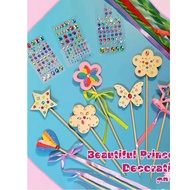 Diy Handmade Wooden Fairy Wand Kit - Includes Various Shapes Of Magic Wands For Christmas Princesses