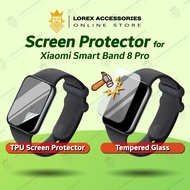 Screen Protector for Xiaomi Smart Band 8 Pro (mi band 8pro), Tempered Glass and TPU Soft Film