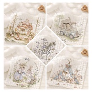 30X30CM Pure Cotton Gauze Baby Face Towel Baby Bib Children's Handkerchief