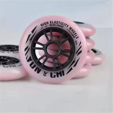 Speed Skate Wheels Original YUNCHI 85A High Elastcity Inline Skate Wheel 90 100 110mm 125mm Roller R