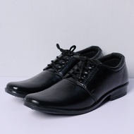 Sepatu Pantofel Pria Hak 3CM Dengan Tali Pengikat Hitam 37/41