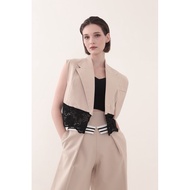 Bloom et Champs Vest Crop Cream