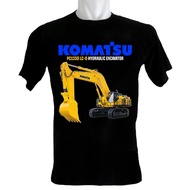 KATUN Kaoskaoscorp - T-shirt Komatsu PC1250 LC-8 Hydraulic Excavator - Cotton Material - O-Neck - Si