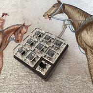 ใหม่ DIY คีย์บอร์ด Fidget พวงกุญแจคีย์ปุ่มบรรเทาความเครียด Clicker ของเล่น Keycap 9 คีย์แป้นพิมพ์หมว