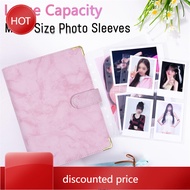 JM1M-A5  Photocard Binder With 25 Pack 4-Pocket Card Pages, 6 Ring A5 Binder Card Collector Album Wi