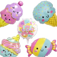 Cake Balloon Candy Balloon Dessert Balloon Ice Cream Balloon Birthday Balloon Aluminum Film Balloon 