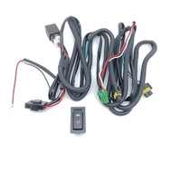 12V Car Fog Light Switch Wiring Kit LED Fog Light On/Off Switch Wiring Harness Fuse Relay Kit Car Ac