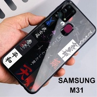 HP SAMSUNG M31 Glossy Case AESTHETIC BLACK Motif Casing Samsung M31 Silicone Casing Softcase cod Ava