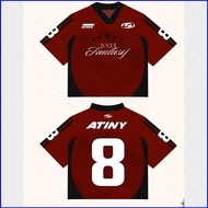 BH2 ATEEZ number 8 jersey Hongjoong Seonghwa Yunho Yeosang ATINY streetwear T-shirt short sleeve top