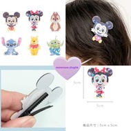 2個髮夾💜正版授權💜 史迪仔 stitch  chip n dale chipndale 鋼牙大鼻 鋼牙與大鼻 大鼻鋼牙 大鼻與鋼牙 大鼻 鋼牙 迪士尼 Disney  winnie the pooh