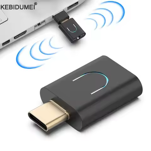 Wireless Bluetooth 5.4 Audio Transmitter aptX-LL/HD Type-C BT Transmitter with Auracast Audio Dongle