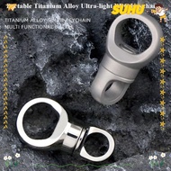 SUHU Titanium Alloy Keychain, Ultra-light Portable Brass Keychain,  360° Rotatable EDC Keyring Outdo