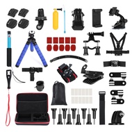 60-In-1 Action Camera Accessories Kit Sports Camera Mount Kit For Gopro Hero 9 8 Max 7 6 5 Insta360 YI Action Cameras