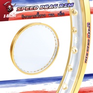 Speed drag วงล้อ ล้อทอง ทองDID ทองยิงทราย ทั้งวง ทอง2สี ทองทูโทน ล้อแข็ง 1.40 ขอบ17 สำหรับ รถจักรยาน