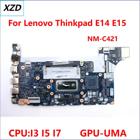 FE4A0 FE5A0 NM-C421 Mainboard For Lenovo Thinkpad E14 E15 Laptop Motherboard With I3 I5 I7 10TH CPU 