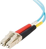 C2G/ Cables To Go 33047 Fiber Optic Cable - LC-LC 10Gb 50/125 OM3 Multimode PVC Fiber Cable, Aqua (9