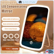 【SG-SPOETRY】Makeup Mirror with Light LED Portable Mirror Makeup Mirror Light Foldable Light Adjustab