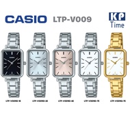 Casio นาฬิกาข้อมือผู้หญิง สายสแตนเลส รุ่น LTP-V009 ของแท้ประกันศูนย์ CMG