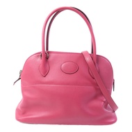 HERMES Swift皮革Bolide 27手挽袋Rose Pourpre