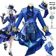 Woikmoe Furina Cosplay Costume Furina Cosplay Outfit Uniform Dress Full Set Halloween Women Costume 