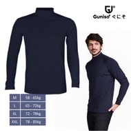 Men's high-collar thermal shirt made in Japan Gu