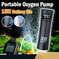 Local Stock 5W Dual-Mode Portable Oxygen Pump Ultra-Quiet 30dB for Fishing & Aquarium Rechargeable 2
