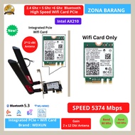 Intel AX210 High Speed Wifi Card PCIe Wifi6 Dual Band Bluetooth